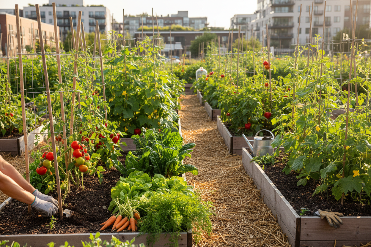 Cultivation of Vegetable in Garden