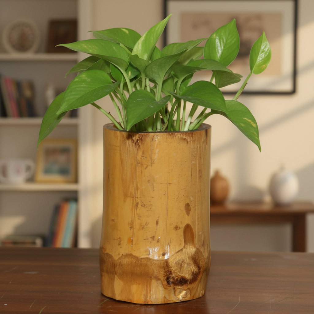 Bamboo Planter Pot ( 3 Inch)