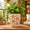 Floral Geometric Planter