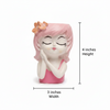 Cute Doll Face Fiber Flower Pot