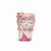 Cute Doll Face Fiber Flower Pot