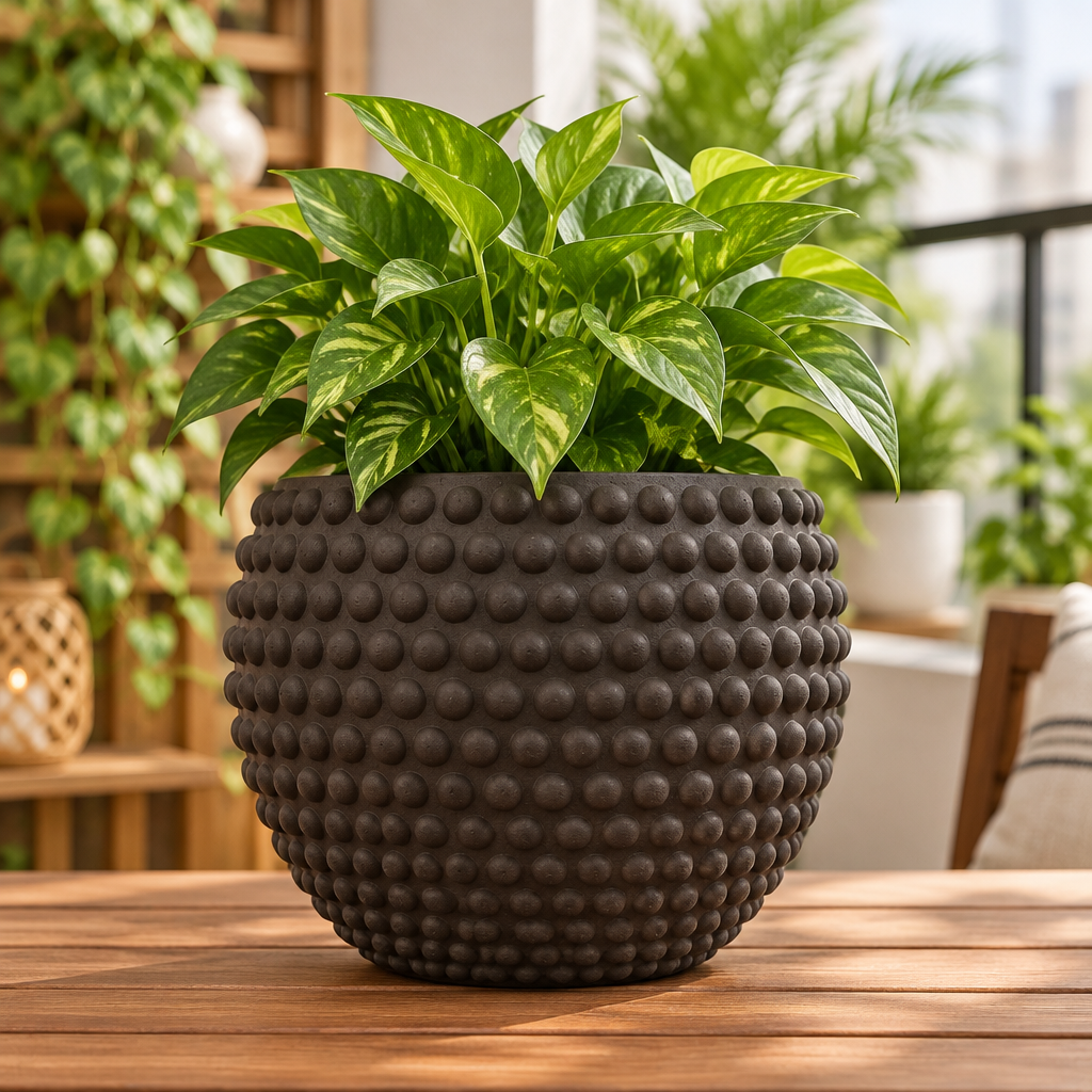 Studded Dot Textured Planter