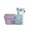 Cute Mouse Cart Tabletop Planter Pot