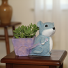 Cute Mouse Cart Tabletop Planter Pot