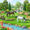 Horse Miniature Set of 2