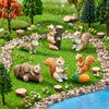 Squirrel Miniature Set of 8