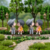 Boy & Girl Bench Miniature Set of 4