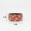 Floral Bloom Pouf Metal Pot