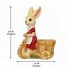 Rabbit Girl on cycle planter Pot