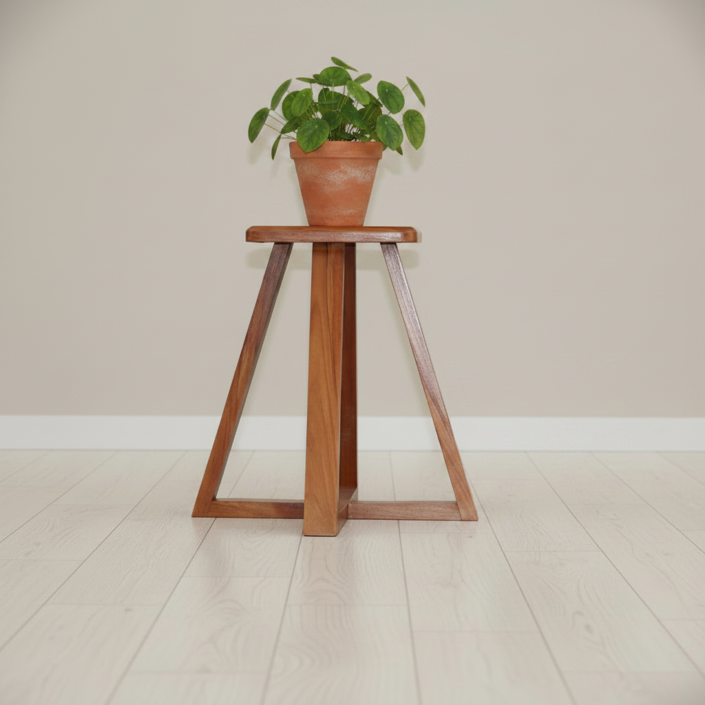 Classic Wooden Plant Pedestal Stand