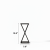Minimalist X-Frame Metal Plant Stand