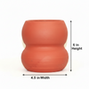 Oval Double Planter Plain Pot