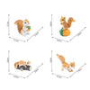Squirrel Miniature Set of 8