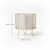 Round Metal Planter Stand Pot