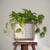 Round Metal Planter Stand Pot