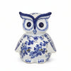 Royal Blue Owl Ceramic Planter