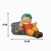 Figurine Planter Boy Stone Planter Pot
