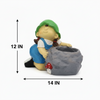 Figurine Planter Girl Stone Planter Pot