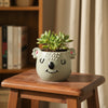 Cute Lamb Face Fiber Planter Pot