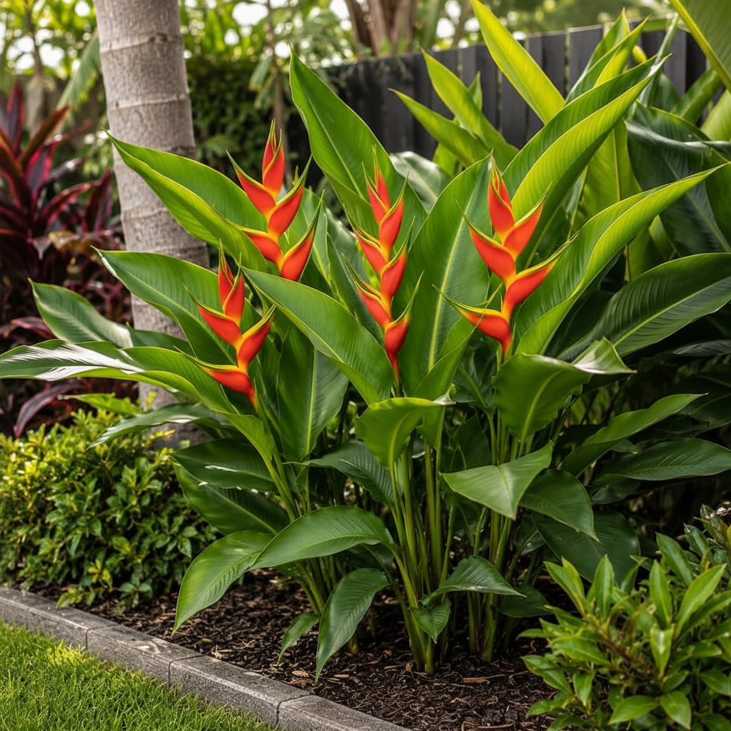 Red Heliconia Live Plant Sapling