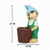 Figurine Planter Tall Boy Pot