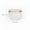 Floral Elegance Metal Pot