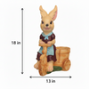 Rabbit Girl on Cycle Planter Pot