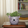 Cute Lamb Face Fiber Planter Pot
