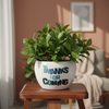 Geometric Pattern Ceramic Planter Pot