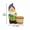 Charming Garden Gnome Basket Decor Pot