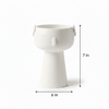Modern White Fiber Bowl Planter Pot