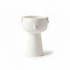 Modern White Fiber Bowl Planter Pot