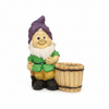 Charming Garden Gnome Basket Decor Pot