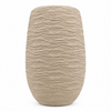 Elevated Beige Textured Ceramic Pot