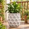 Dark Grey Texture Ceramic Pot