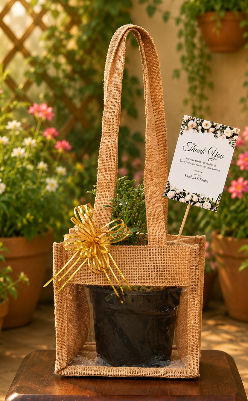 PREMIUM Jute PLANT GIFT