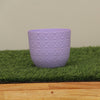 Plastic Round Pot Veron Diamond 17 Blue (11x10 Inches)
