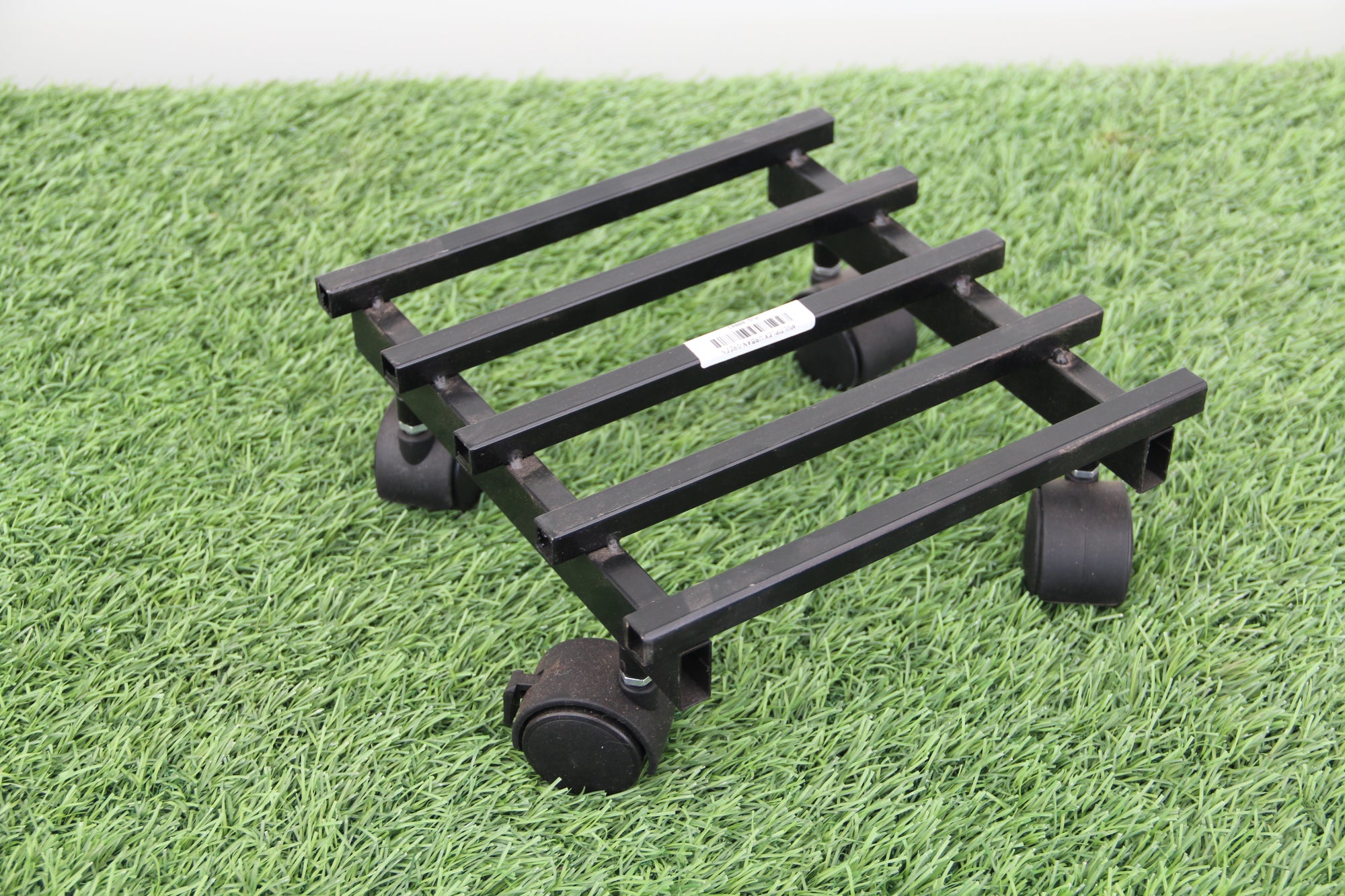 Metal Planter Stand Caddy With Vheel Block Set Of 2