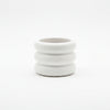 Modern Ringed Ceramic Planter Pot