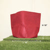 Breathable Red Fabric Planter Bag
