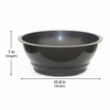 Wide-Mouth Plastic Bowl Planter Pot