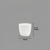 Stella White Plastic Pot