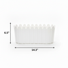 Classic White Fence Planter Pot
