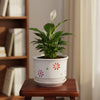 Decorative Textured White Ceramic Pot