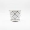 Diamond Lined Decorative Ceramic Pot