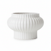 Luna Fluted Ceramic Pedestal Planter Pot