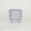 Ripple White Ceramic Planter