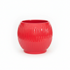 Crimson Glow Ceramic Planter Pot