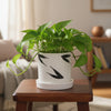 Green Leaf Ceramic Planter Pot