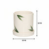 Green Leaf Ceramic Planter Pot